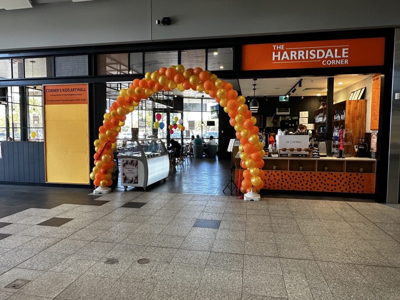The Harrisdale Corner entrance